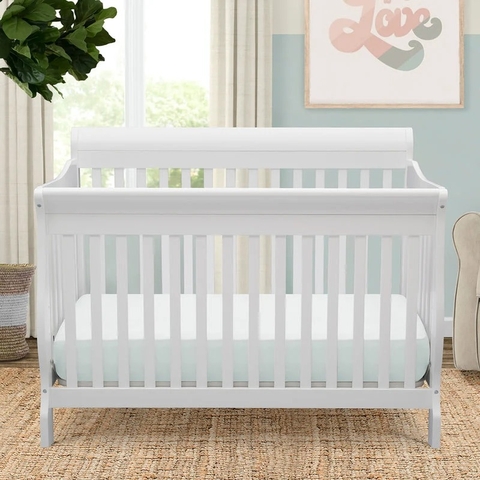 Cũi trẻ em Canton 4in1 màu trắng