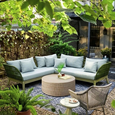 Sofa góc đan dây Polyeste Article