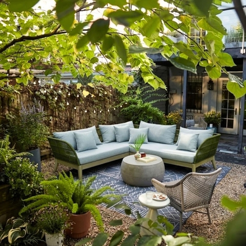 Sofa góc đan dây Polyeste Article