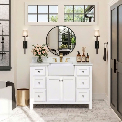 Tủ Lavabo Yorkshire White 48-inch