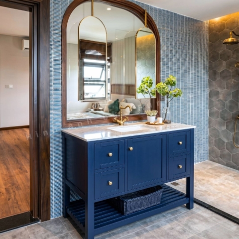 Tủ Lavabo Lakeshore Blue 42-inch