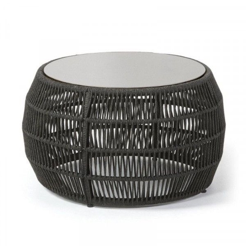 Bàn sofa tròn đan dây Modloft