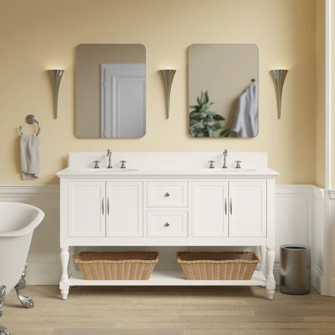 Tủ Lavabo Beverly 60inch White