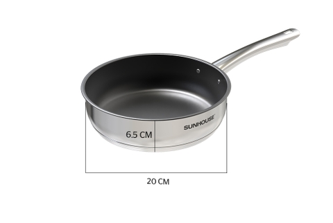Chảo inox 5 đáy Sunhouse IN26M2