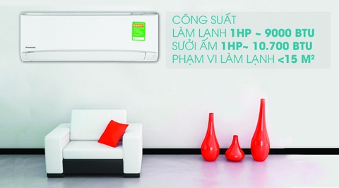 Điều hòa Panasonic 2 chiều Inverter CS-YZ9UKH-8 9.000BTU