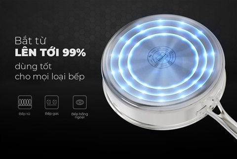 Chảo Inox 3 lớp Ultra Titanium Sunhouse STI26M