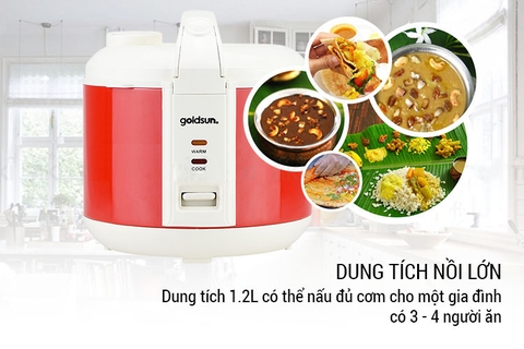Nồi cơm điện Goldsun CB3202 1,2 lít