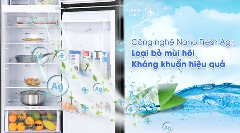 Tủ lạnh Aqua Inverter 318 Lít AQR-T369FA(WBS)