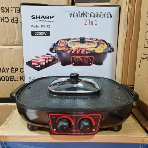 Nồi lẩu nướng điện đa năng Sharp KS42