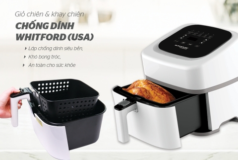 NỒI CHIÊN KHÔNG DẦU 4.5L SUNHOUSE MAMA SHD4086W