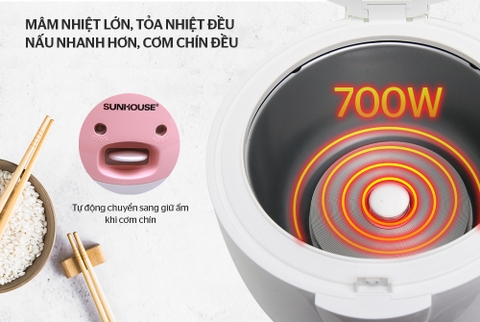Nồi cơm điện Sunhouse SHD8607W