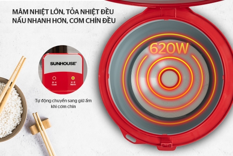 NỒI CƠM ĐIỆN 1.8L SUNHOUSE SH18S
