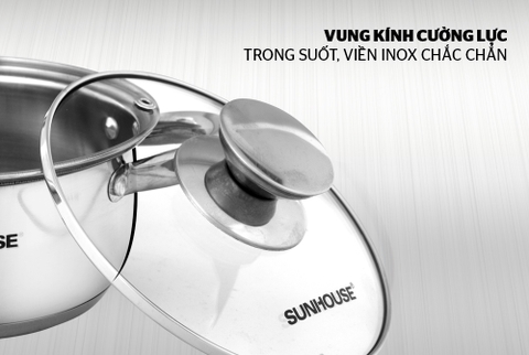 NỒI INOX 3 ĐÁY SUNHOUSE SH22120