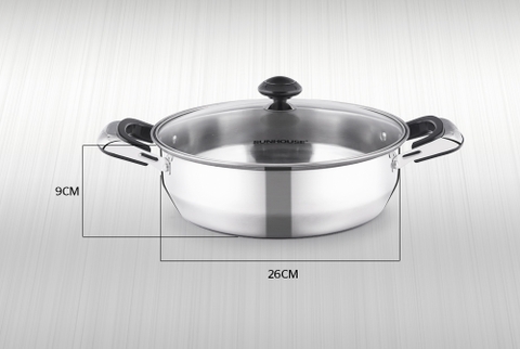 Nồi lẩu lẻ inox Sunhouse SHL26