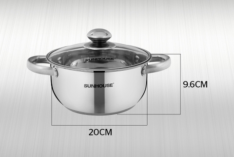 NỒI INOX 3 ĐÁY SUNHOUSE SH22120