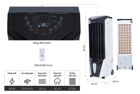 Quạt điều hoà - quạt hơi nước SUNHOUSE SHD7719