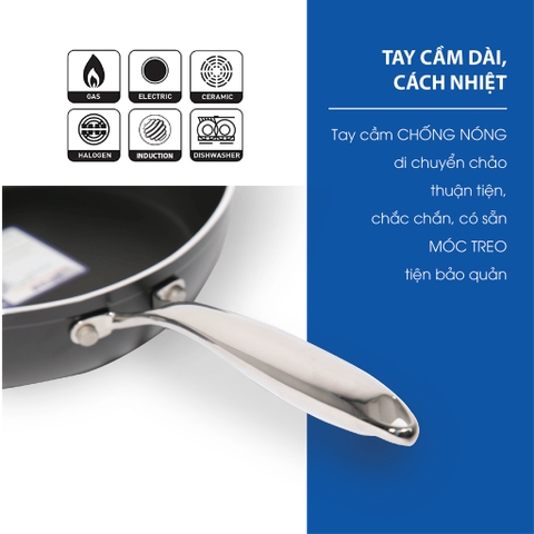 Chảo chống dính đáy từ Matika MTK-SP1628 size 28cm