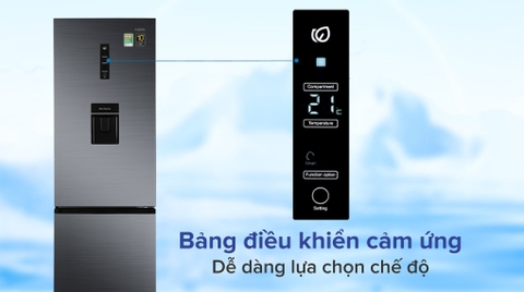 Tủ lạnh Aqua Inverter 320 lít AQR-B399MA(WHB)