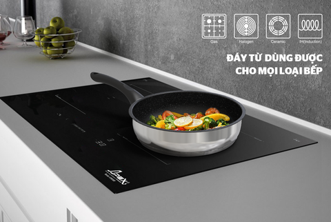 CHẢO CẠN INOX 5 ĐÁY SUNHOUSE IN28M4