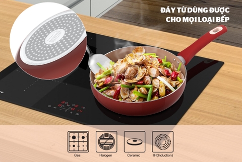 Chảo chống dính đáy từ Sunhouse 28 SWP28MA