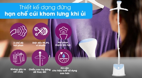 Bàn ủi hơi nước đứng Philips GC482/29