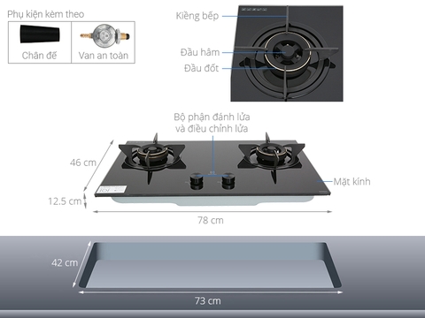 Bếp ga âm Electrolux EHG7230BE