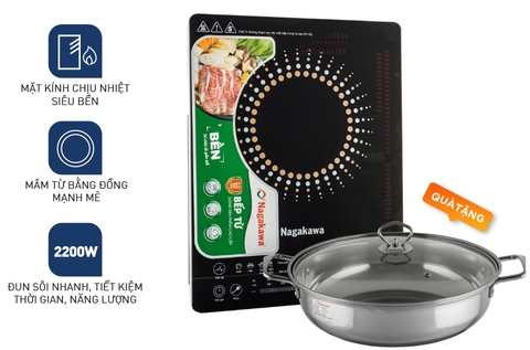 Bếp điện từ đơn Nagakawa 2200W NAG0703