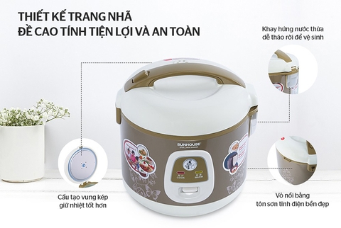 Nồi cơm điện Sunhouse SHD8216 1,2 lít