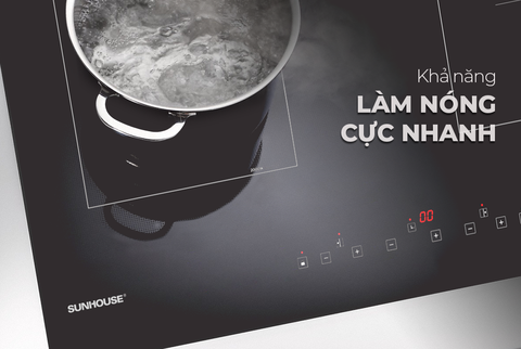 Bếp đôi điện từ SUNHOUSE SHBDI06-HT