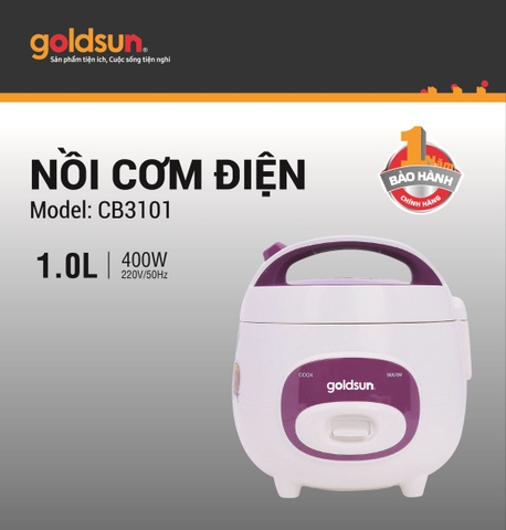 Nồi cơm điện Goldsun CB3101 1 lít