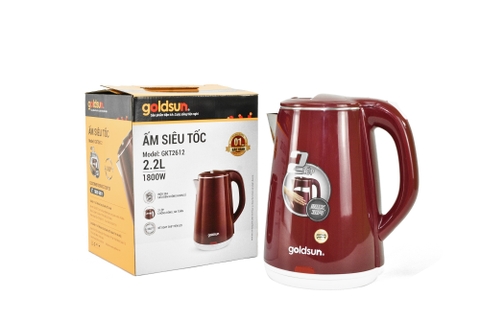 Ấm siêu tốc Goldsun 2 lớp GKT2612 2.2L 1800W
