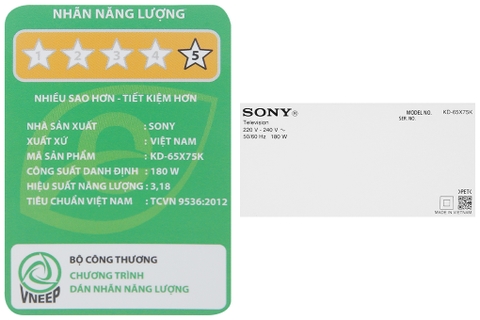 Tivi Sony 65inch 65X75K có điều khiển giọng nói
