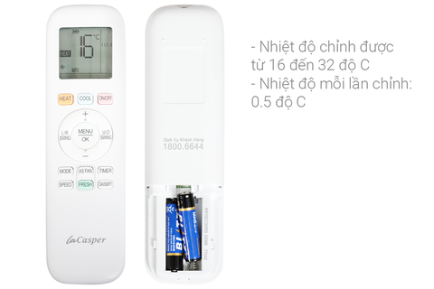 Máy lạnh hai chiều Inverter 1 HP Casper XH-09IF35