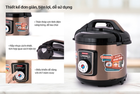 Nồi áp suất điện đa năng Sunhouse SHD1756