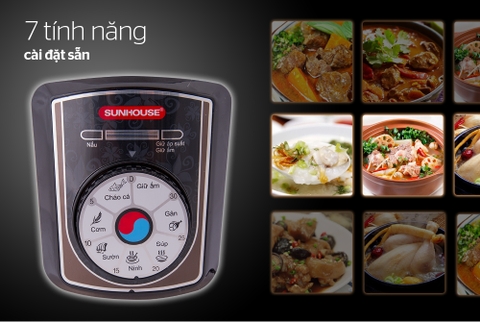 Nồi áp suất điện đa năng Sunhouse SHD1756