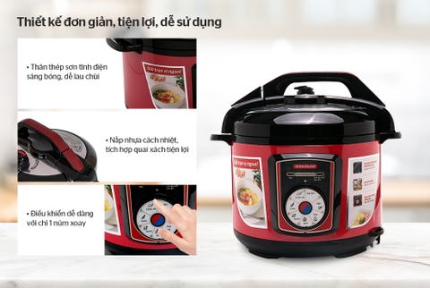 NỒI ÁP SUẤT ĐIỆN ĐA NĂNG SUNHOUSE SHD1755