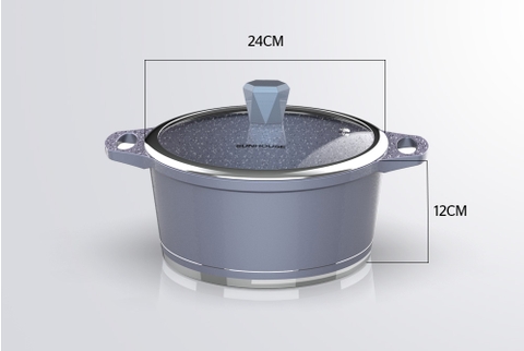 Nồi lẻ vân đá đáy từ Sunhouse SHG2024MMA