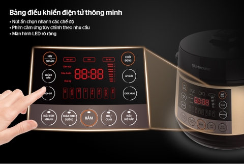 Nồi áp suất điện Sunhouse SHD1570