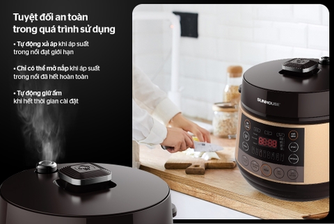 Nồi áp suất điện Sunhouse SHD1570