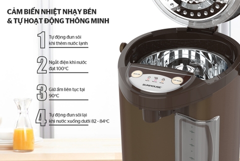 Bình thủy điện Sunhouse SHD1535C 3,5 lít