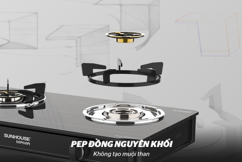 Bếp gas dương kính Sunhouse Mama MMB0910