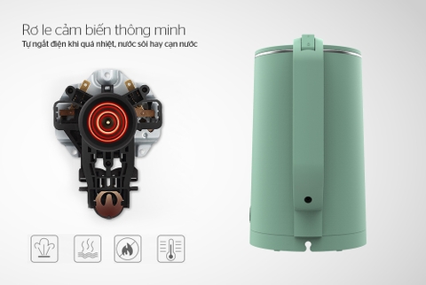 Ấm siêu tốc Sunhouse inox 2 lớp SHD1350