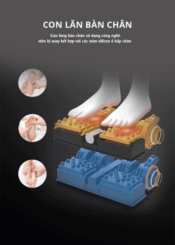 Ghế massage Havinco 550-nâu