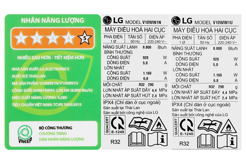 Máy lạnh LG Inverter 1 HP V10WIN1