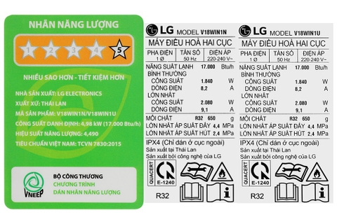 Máy lạnh LG Inverter 2 HP V18WIN1