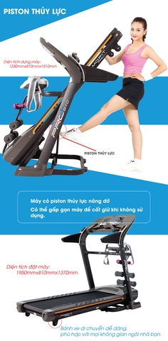 Máy chạy bộ điện cao cấp MOFIT PRO910