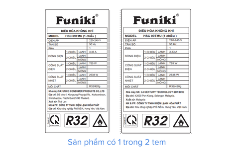 Điều Hoà Funiki 9000 BTU 1 chiều HSC09TMU - CS