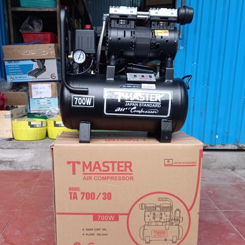 Máy nén khí không dầu bé 700W Tmaster TA 700/30 - 30 Lít