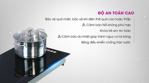 Bếp từ đôi Mutosi MI-95D