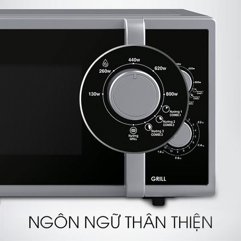 Lò vi sóng cơ có nướng 23L Sharp R-G322VN-S